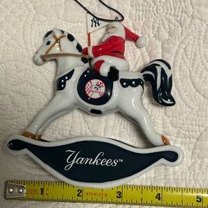 Danbury Mint Yankees Santa Ornament